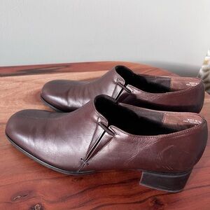 Munro‎ Brown Leather Ankle Booties – Size 8 Narrow